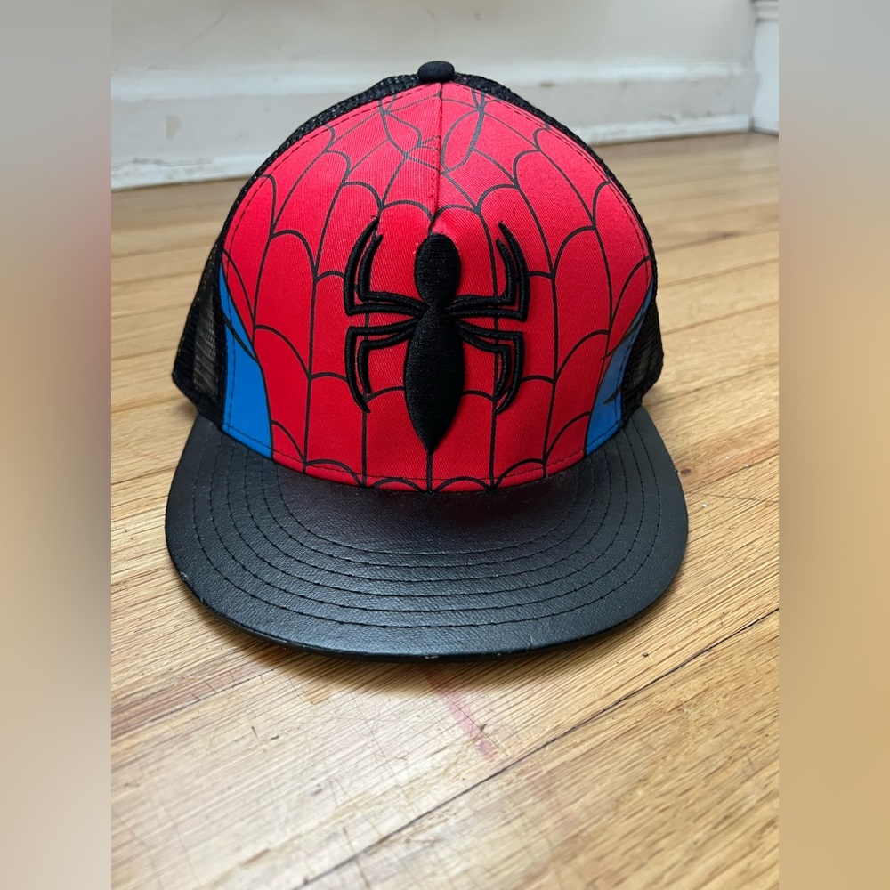 Marvel Spider-Man Trucker Hat in Red, Blue & Black